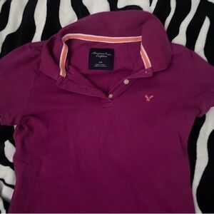 Purple Polo Shirt with Logo